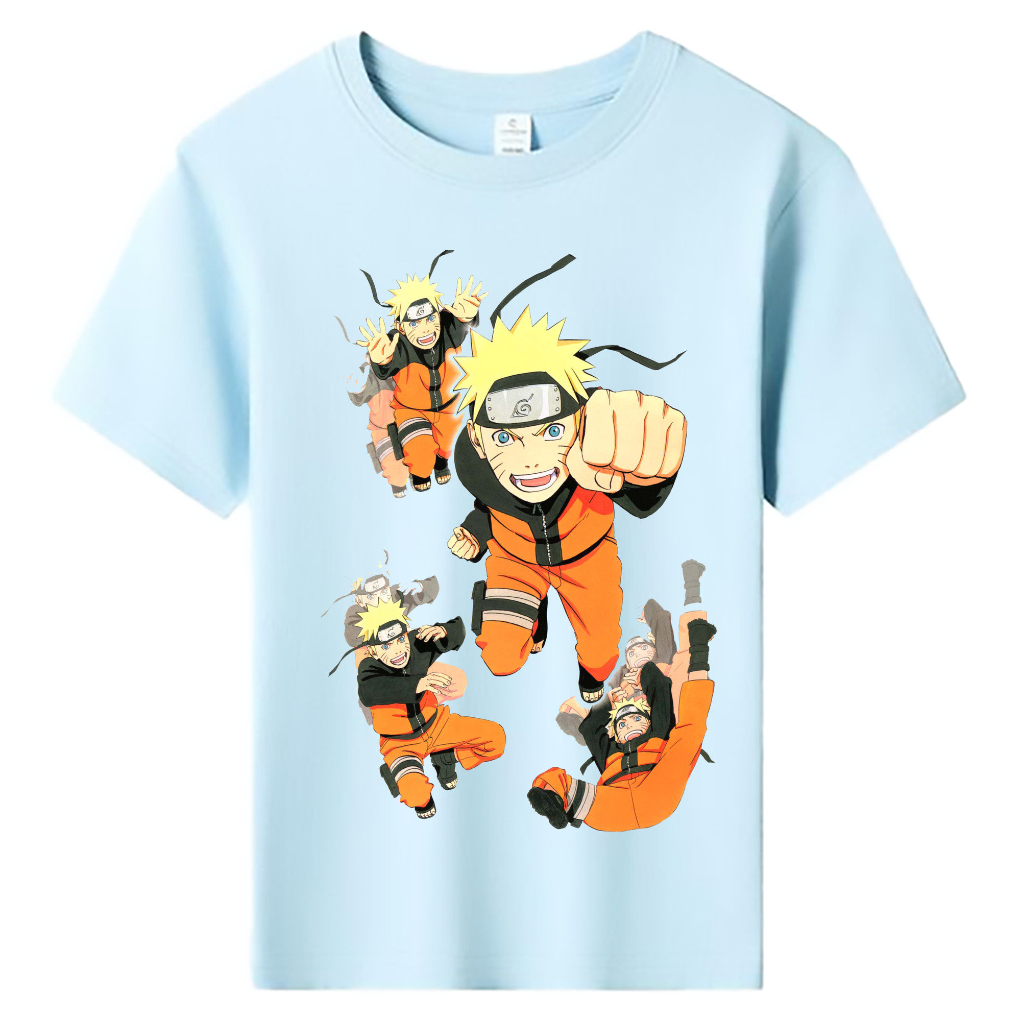 （画像用） NARUTO -ナルト- うずまき ナルト Uzumaki Naruto 綿100％キッズTシャツ（フロントプリント）